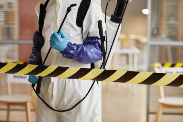 Professional Biohazard technician working in Marshall, AR
